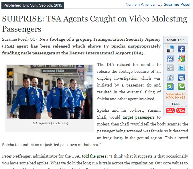 TSA Agents caught on video molesting passengers